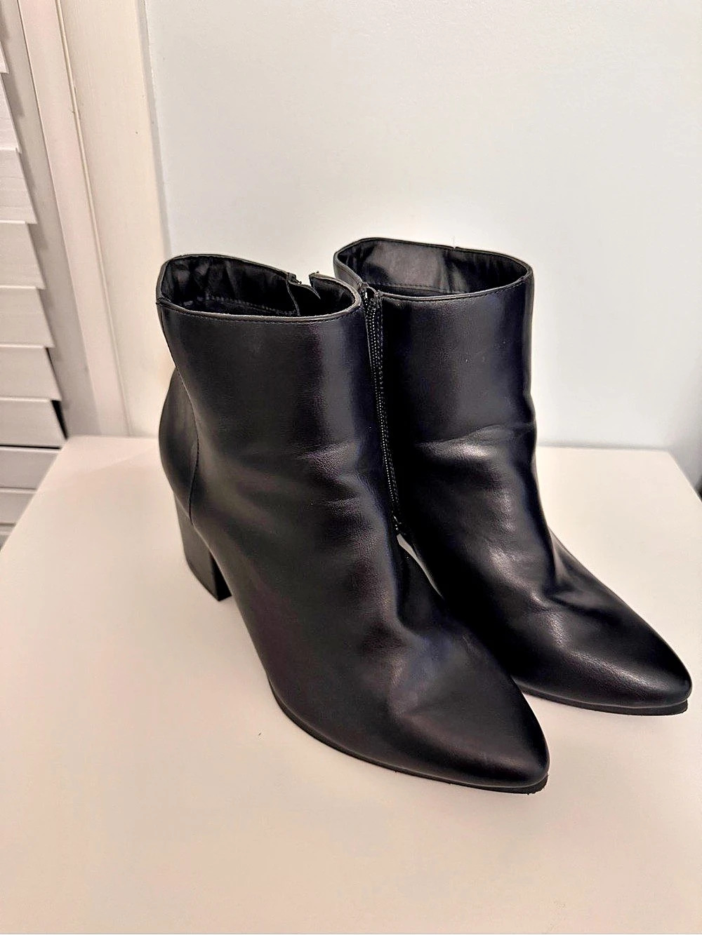 Lane Bryant Black Heeled Ankle Boots
